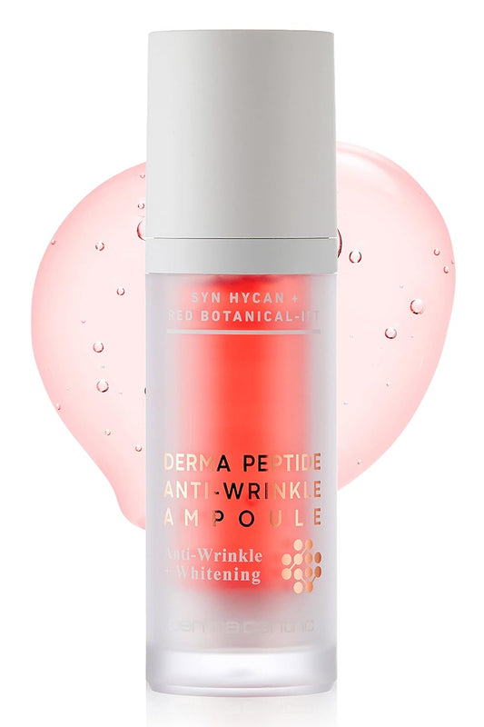 Derma Peptide Ampoule | Vegan Korean Skincare Face Serum with Niacinamide & Centella Asiatica | Hydrating, Pore-Refining & Brightening Serum (1.01 fl oz)
