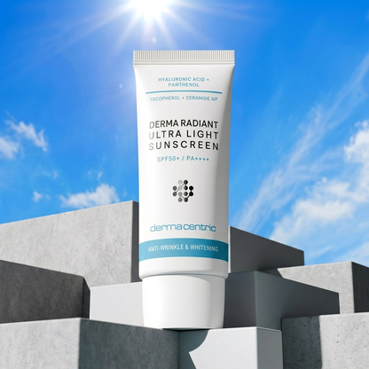 DERMA RADIANT ULTRA LIGHT SUNSCREEN (가볍고 투명) - UV Protection Plus Anti-Wrinkle & Whitening